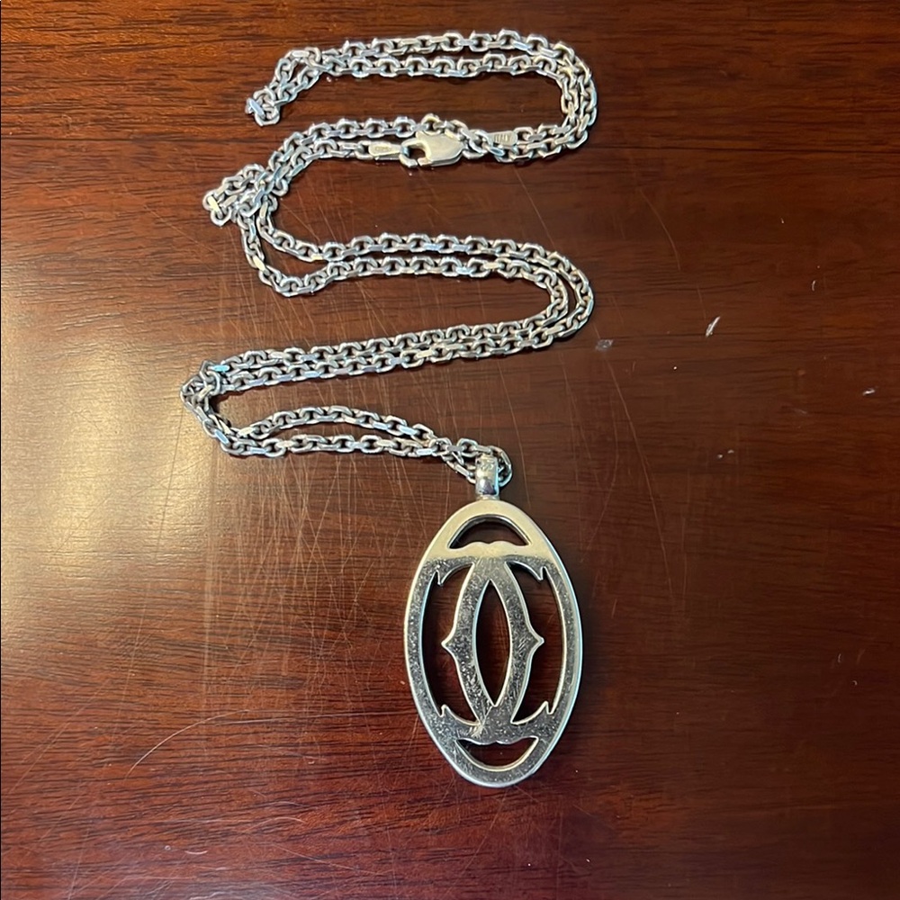 Cartier Silver Pendant Necklace
